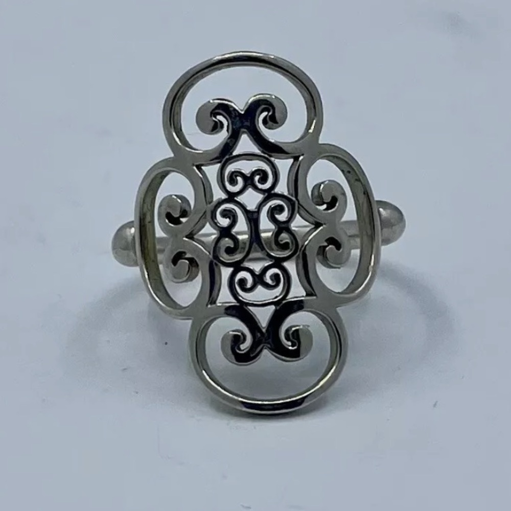 Tiffany & Co. Sterling Silver Paloma Picasso Venezia Goldoni Ring Sz 8 -Vintage